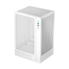 DeepCool CH170 Digital Vertical Mini-ITX Case, ABS+SPCC Materials, 240mm Radiator Support, 3 Expansion Slots, x2USB3.0/Audio/Gen2 Type-C Port, White | R-CH170-WHNPI0D-G-1